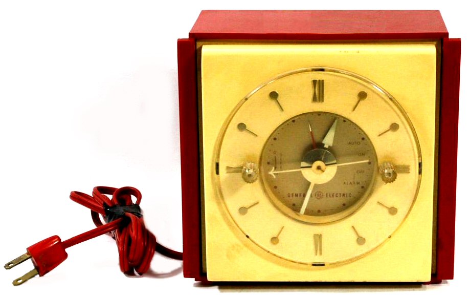 GE 1950s Electric Clock-Radio