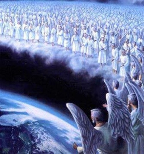 Legions of angels watch over the earth