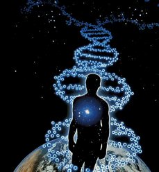 DNA stretching to space