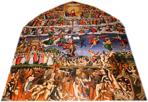 Fresco of Heaven, Earth, Hell