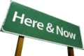 Hwy sign: Here & Now