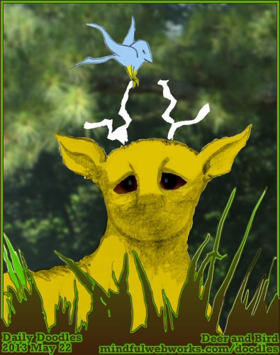 Deer and Bird