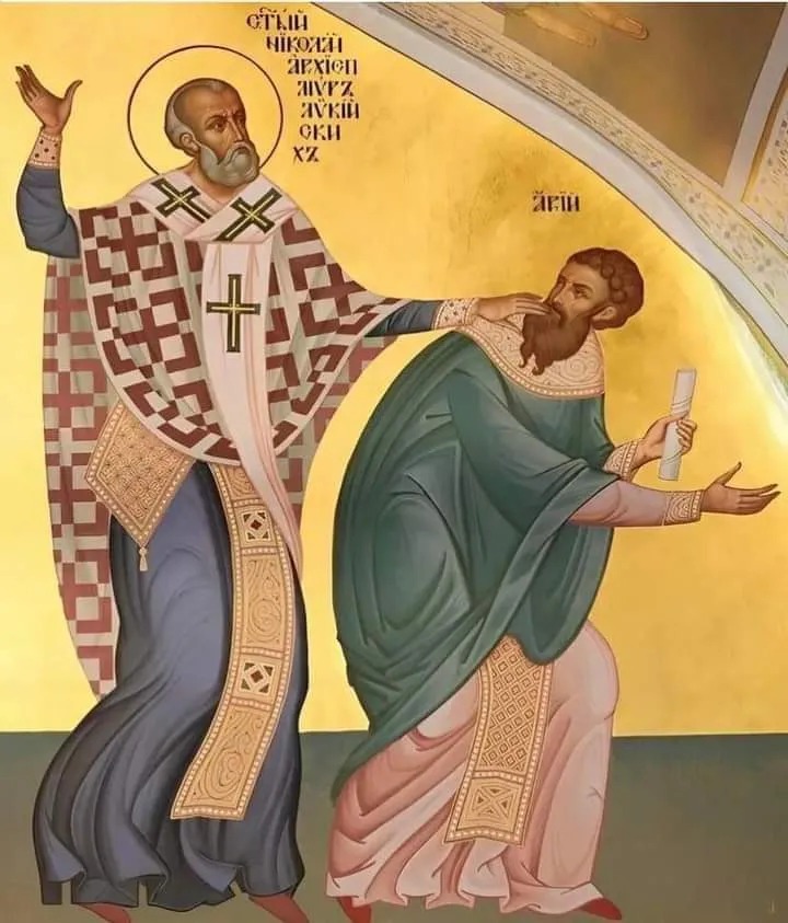 St. Nicholas striking Arius