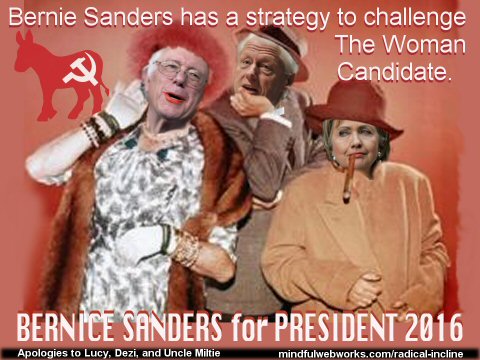 Bernie Sanders has a strategy to challenge The Woman Candidate