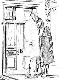Bidens at the door