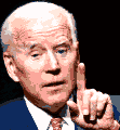 Biden pointing up