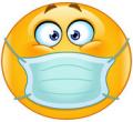 Emoji wearing med mask