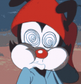 Wakko Warner's googly face