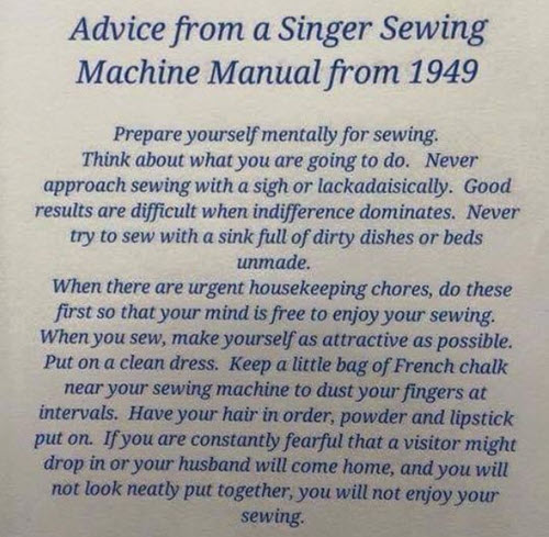 Sewing advice