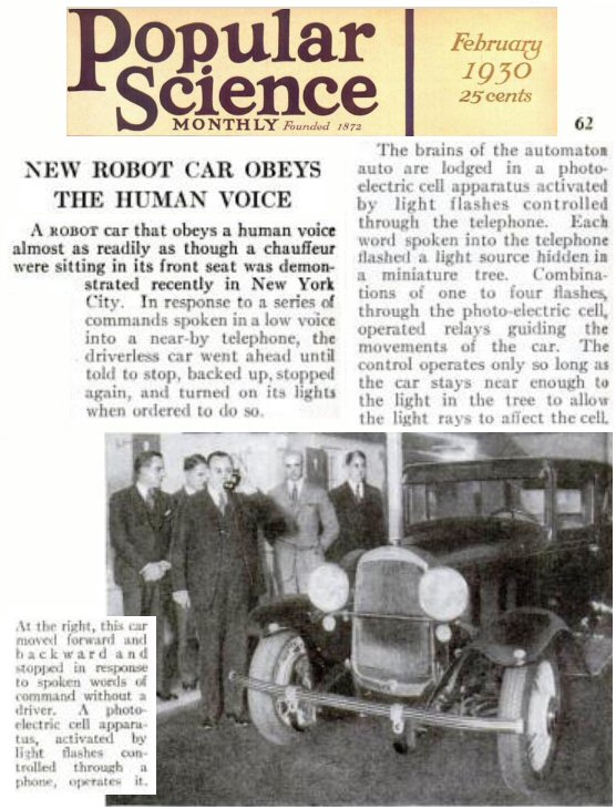 Pop Sci Jun 1930 Robot Car
