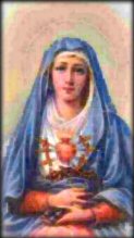 Mary, pierced heart