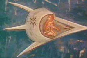 UFO from 1350 painting